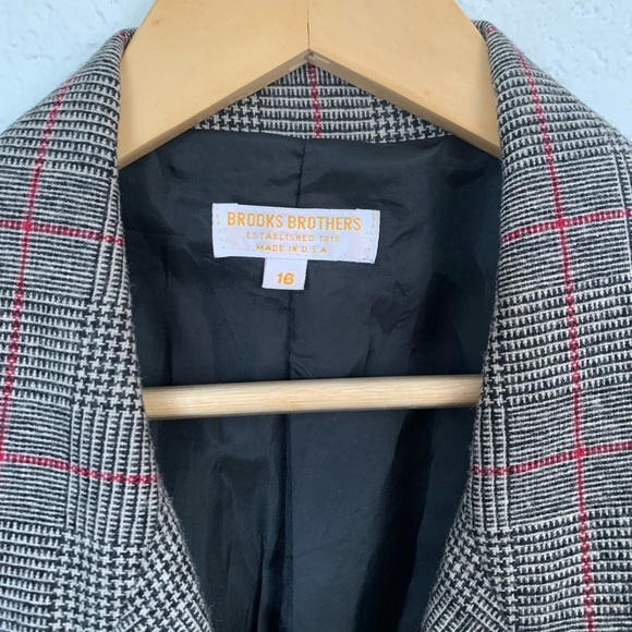 Incredible vintage 1990s Brooks Brothers Grey Wool Double Breasted Overcoat - Picture 7 of 12